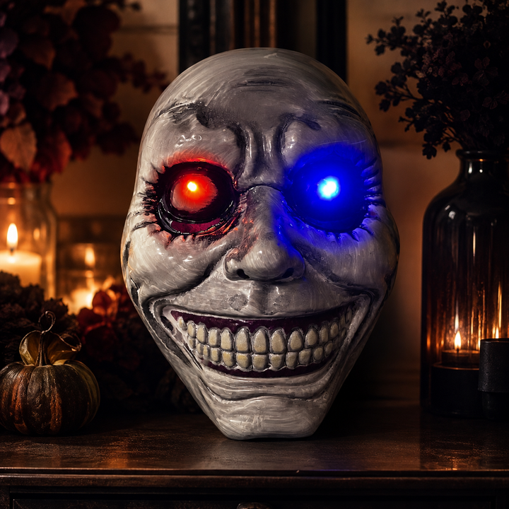 Skull Mask LED Light Up Halloween Costume Prop