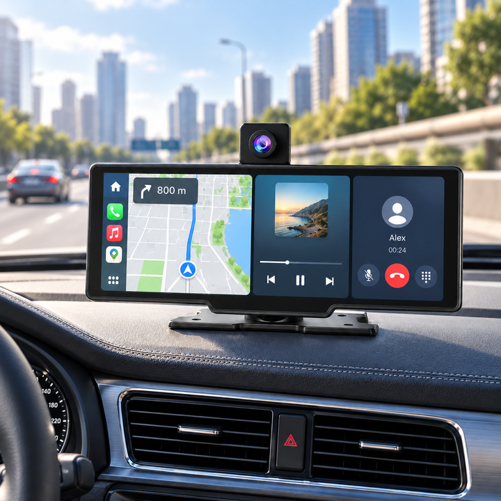 Wireless CarPlay and Android Auto Touchscreen Display
