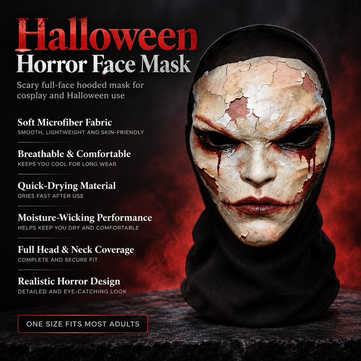 Full Face 3D Breathable Mesh Mask for Costume Party