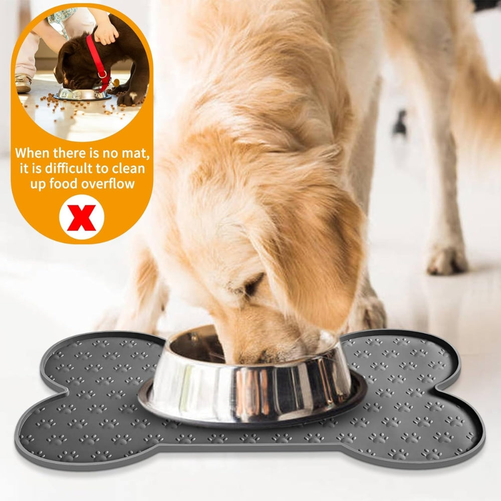 Bone Shaped Silicone Pet Feeding Mat