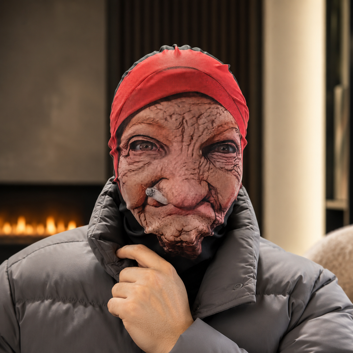 Old Lady Halloween Costume Mask Full Face Mask