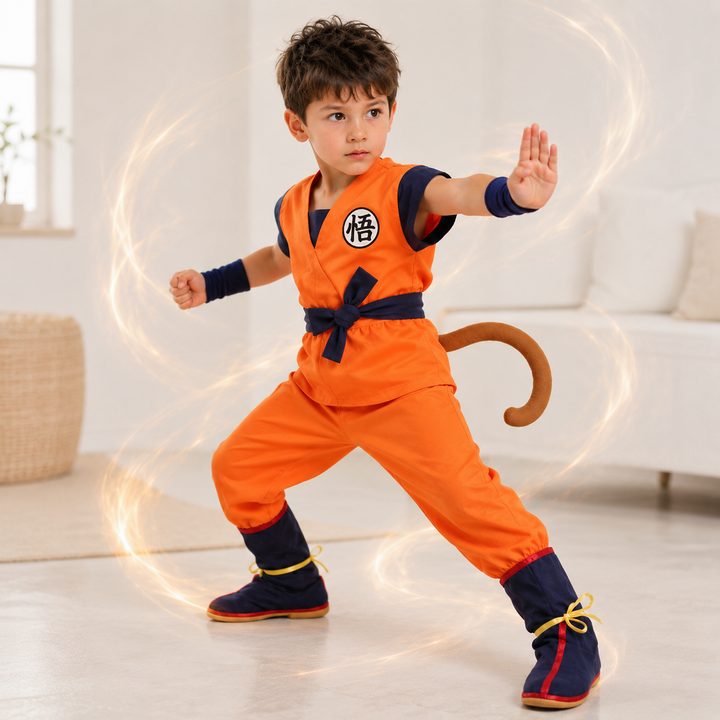 Dragon Ball Son Goku Cosplay Costume Kids Adult Full Body Suit