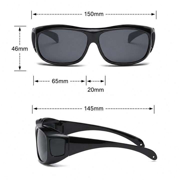 Night Driving Glasses Anti Glare Polarized Lens Eyewear