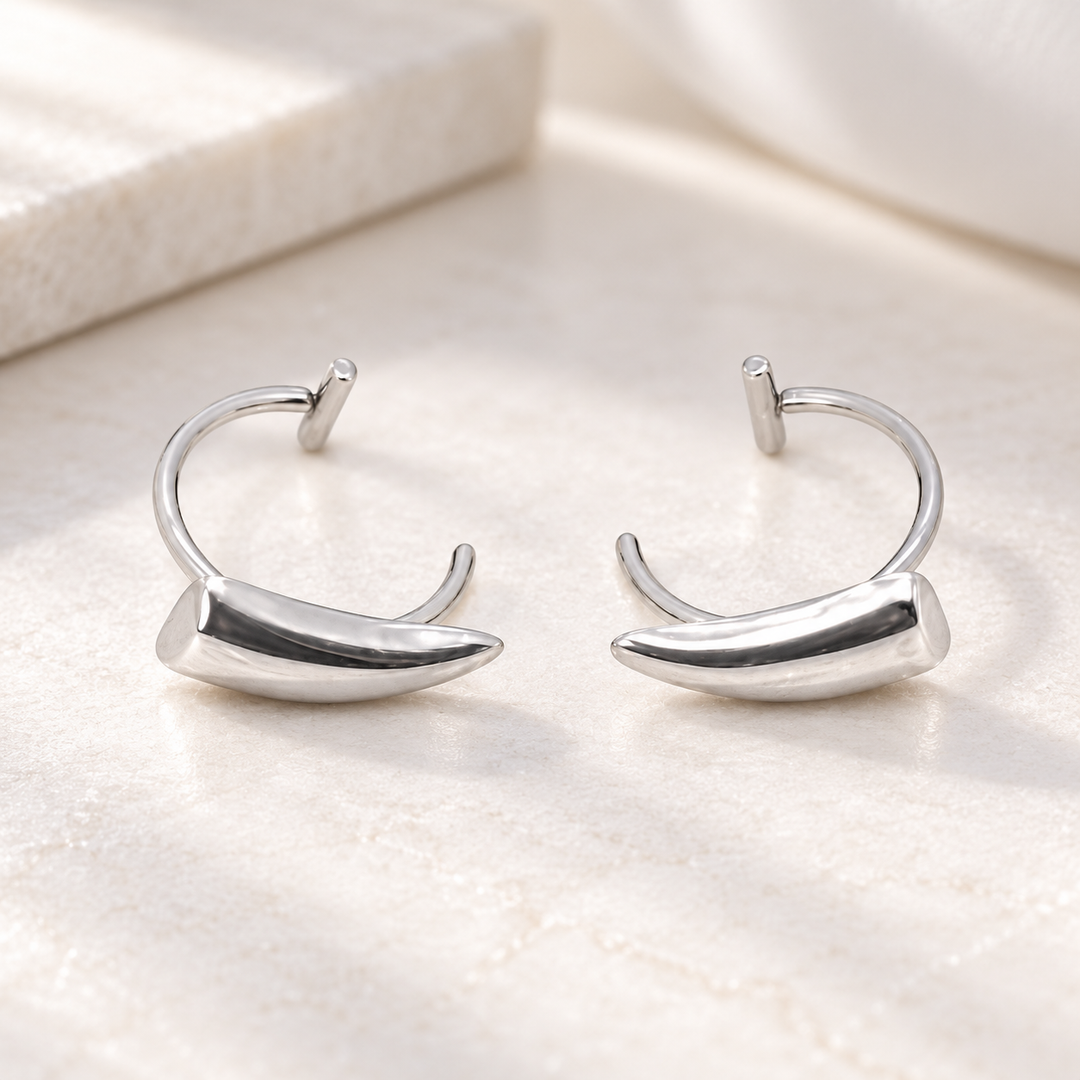 Gothic Sharp Teeth Lip Clip Fake Piercing Stainless Steel