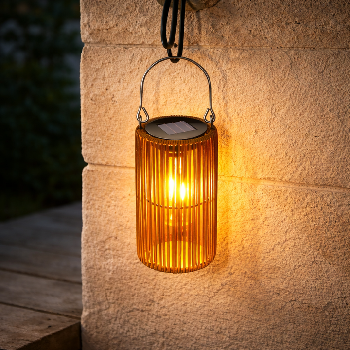 Solar Hanging Lanterns Set Outdoor Waterproof IP65 Automatic Switch