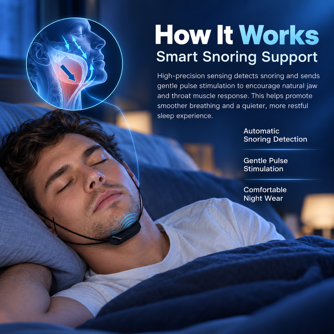 Smart Anti Snoring Device EMS Muscle Stimulator Sleep Aid