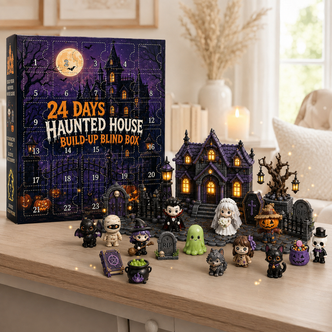 Halloween Advent Calendar 24-Day Haunted House Build-Up Blind Box