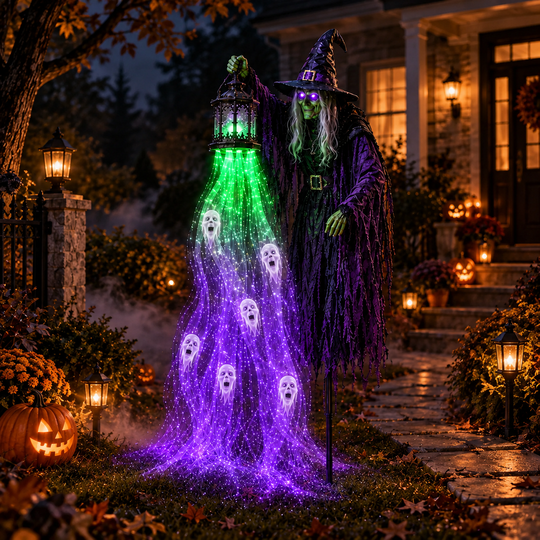 Solar Garden Light Glowing Spirit Warden Shape Outdoor LED Light