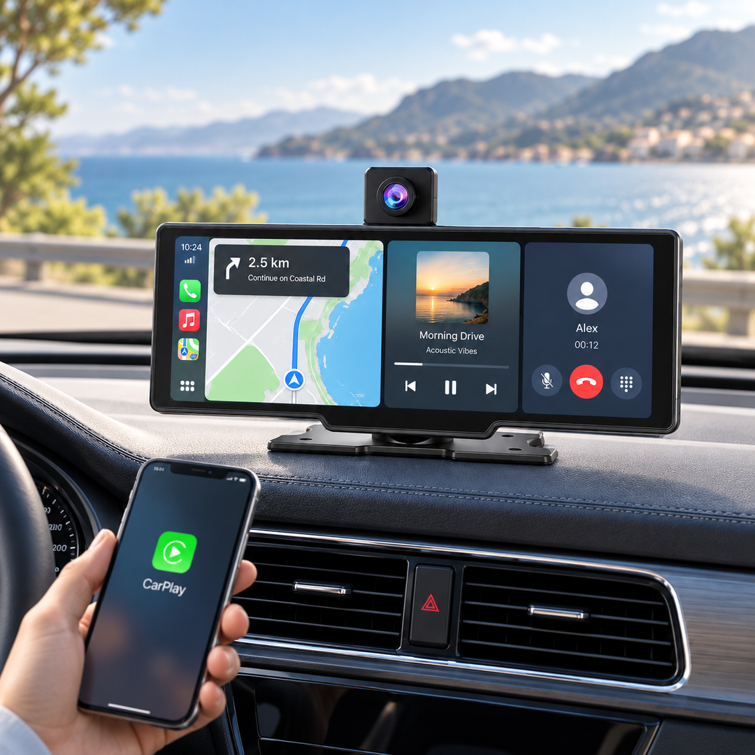 Wireless CarPlay and Android Auto Touchscreen Display