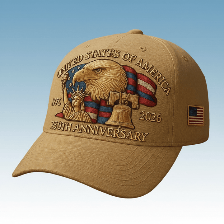 USA 250th Anniversary Eagle Adjustable Dad Cap Hat Patriots