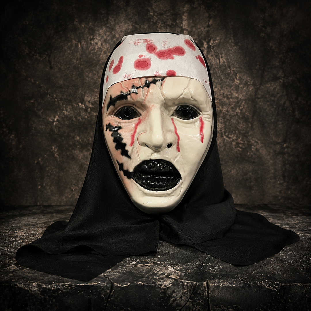 Horror Nun Mask Halloween Costume Mask