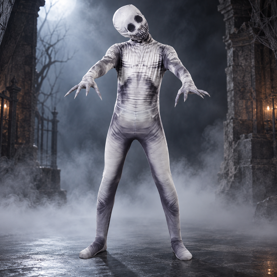 Kids Halloween Zombie Vampire Jumpsuit Costume Cosplay Outfit