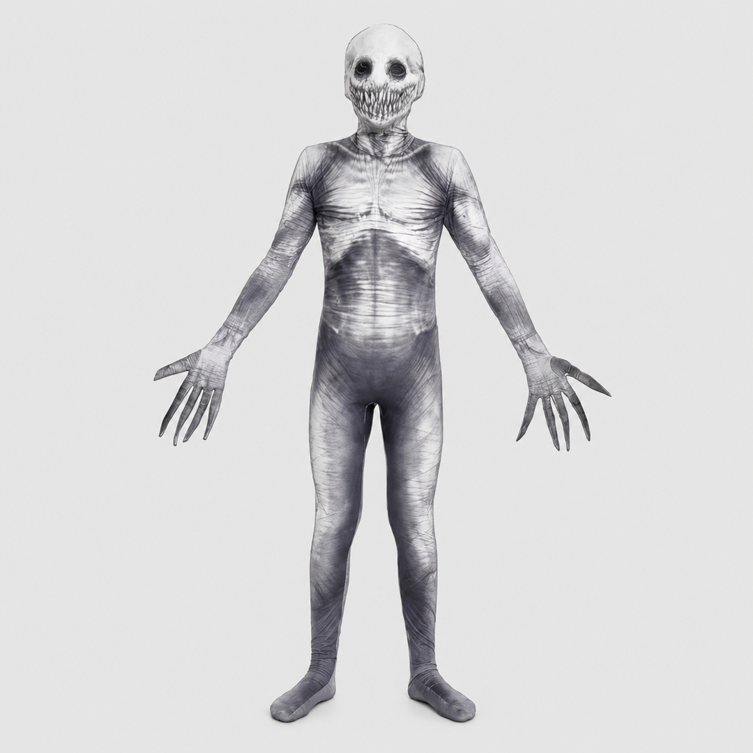 Slenderman Faceless Full Body Suit Halloween Costume for Men