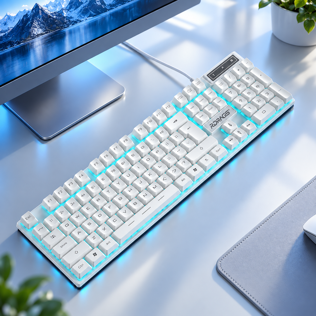 Wired Gaming Mechanical Keyboard RGB Backlit for PC