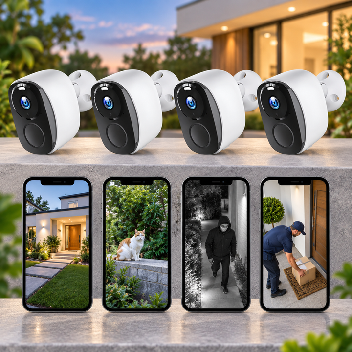 Wireless Mini Security Camera 1080P No WiFi or Subscription