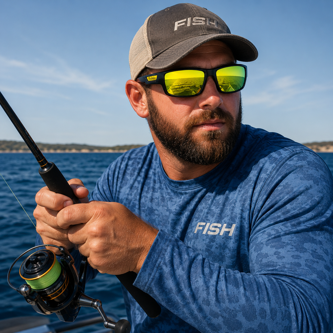 Polarized Fishing Sunglasses for Men UV400 Anti-Glare