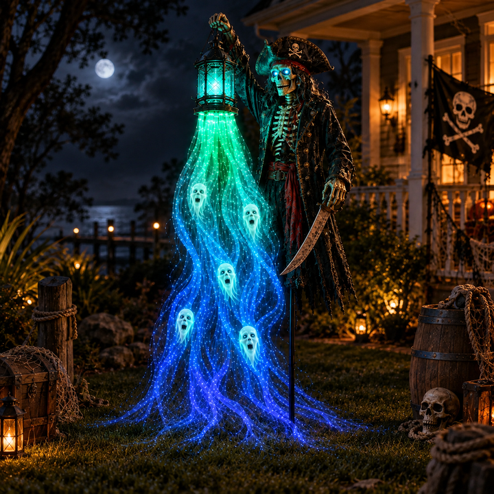 Solar Garden Light Glowing Spirit Warden Shape Outdoor LED Light
