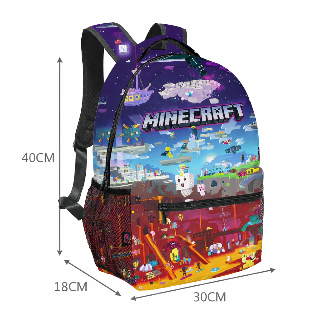 Minecraft Video Game Backpack Rucksack