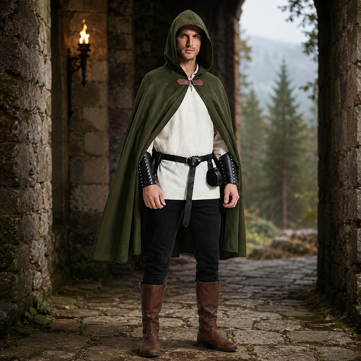 Hooded Cape Medieval Cloak Renaissance Costume Accessory