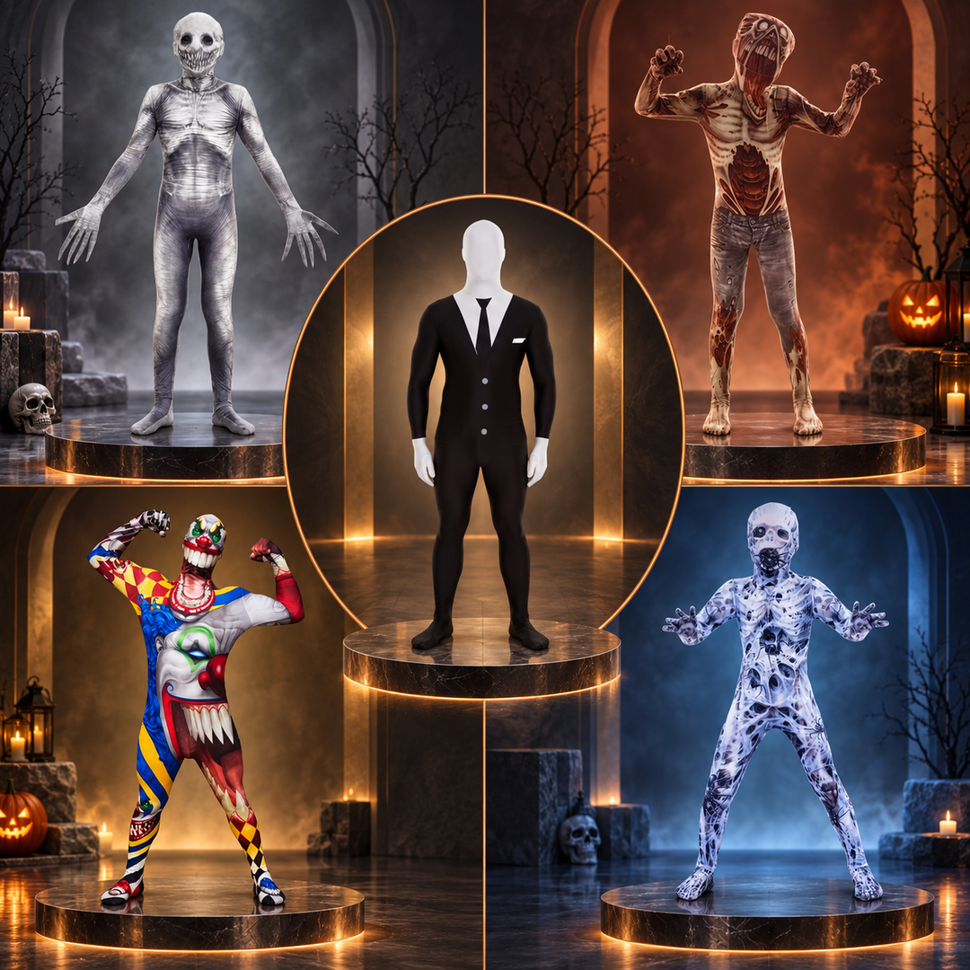 Zombie Ghoul Halloween Costume Cosplay Outfit