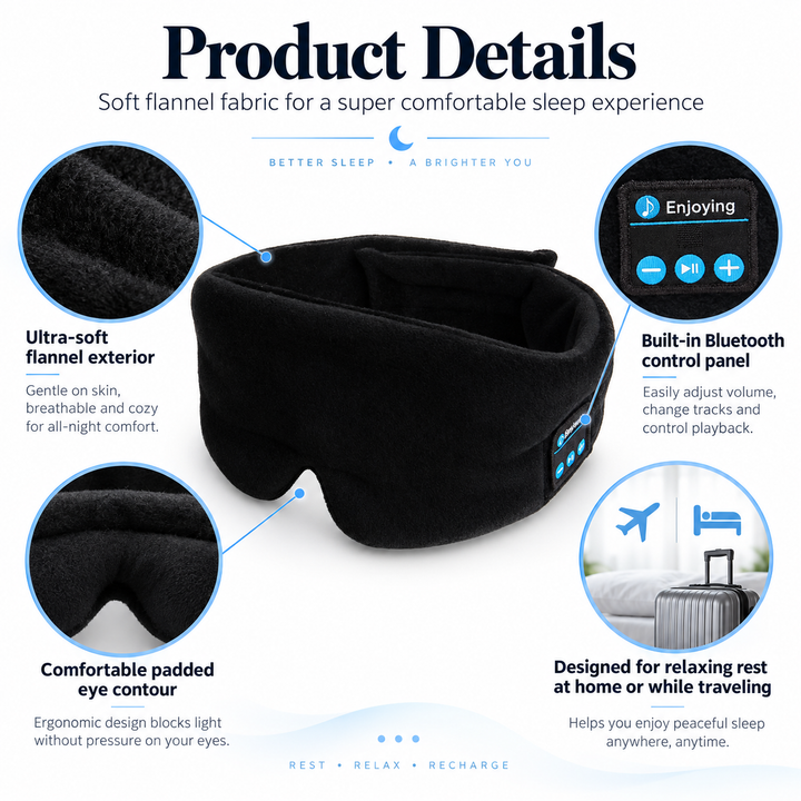 Sleep Headphones Wireless Bluetooth Headband with Speakers for Sleep