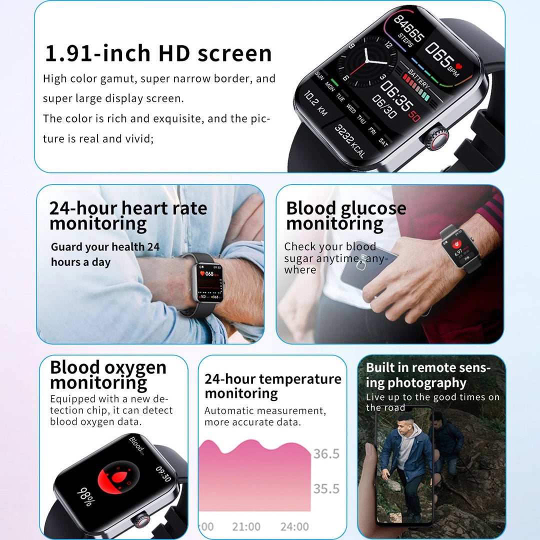 Fitness Tracker &amp; Heart Rate Monitor Roovue Smartwatch Device