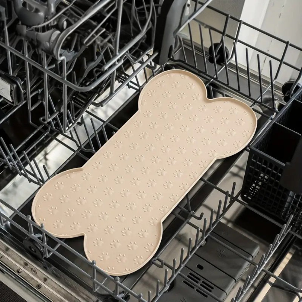 Bone Shaped Silicone Pet Feeding Mat