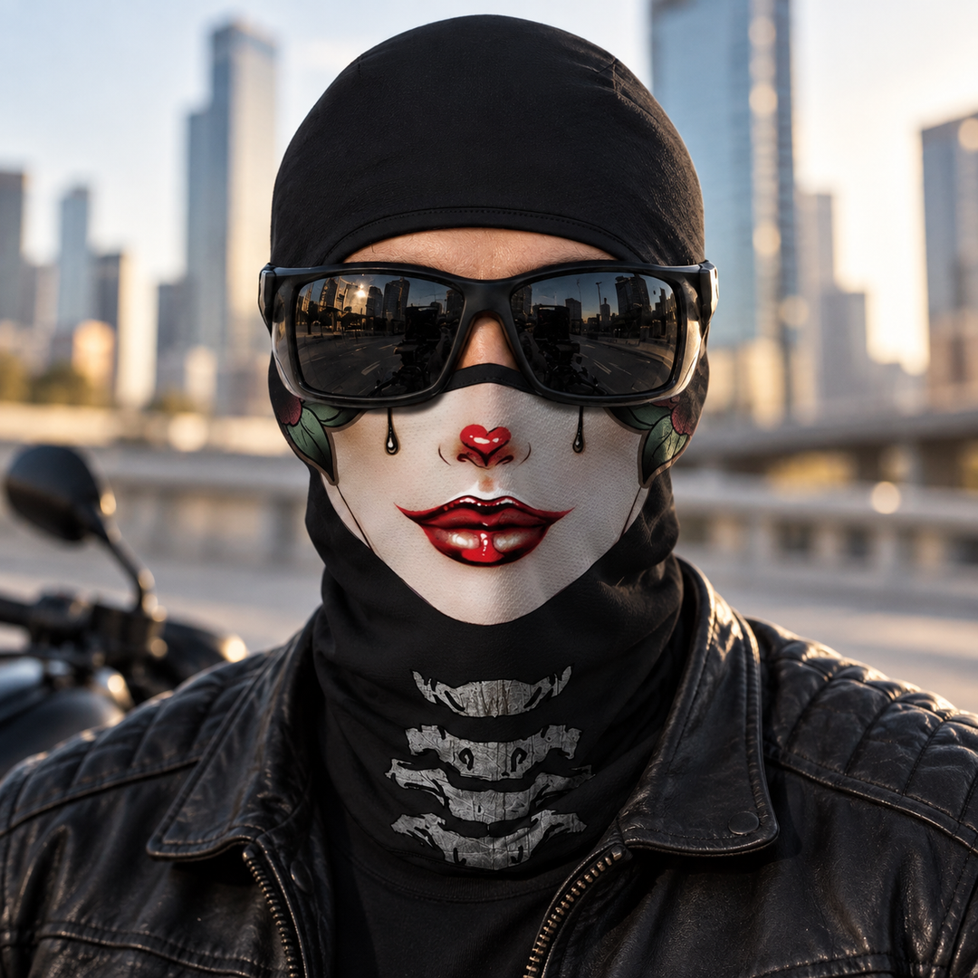Full Face Clown Skull Halloween Balaclava Mask