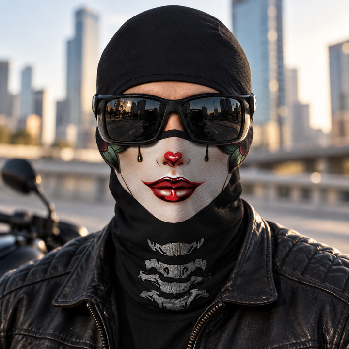 Full Face Clown Skull Halloween Balaclava Mask