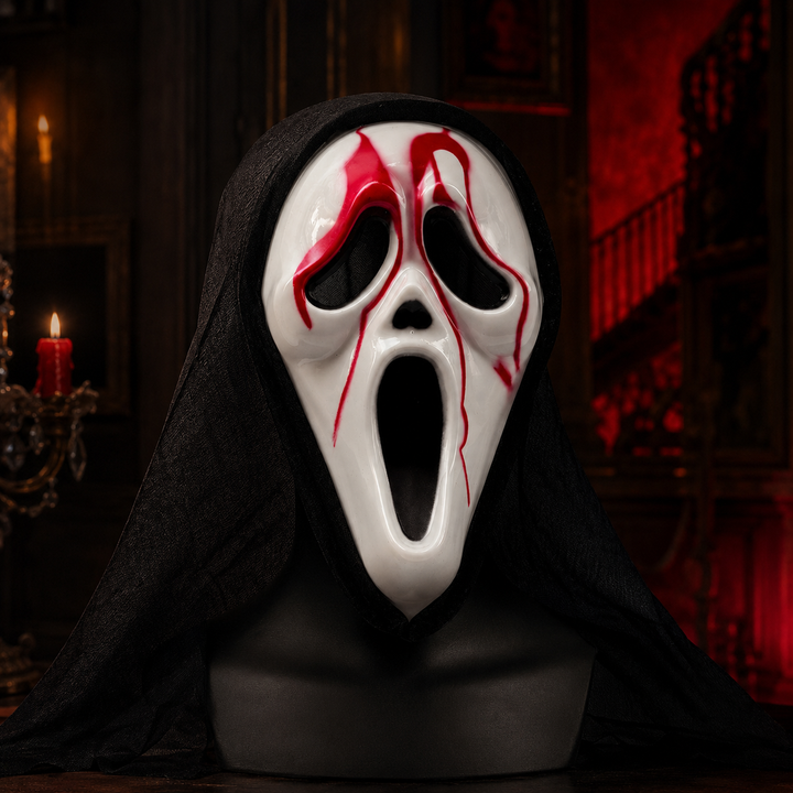 Horror Villain Mask Ghostface Scream Costume Mask