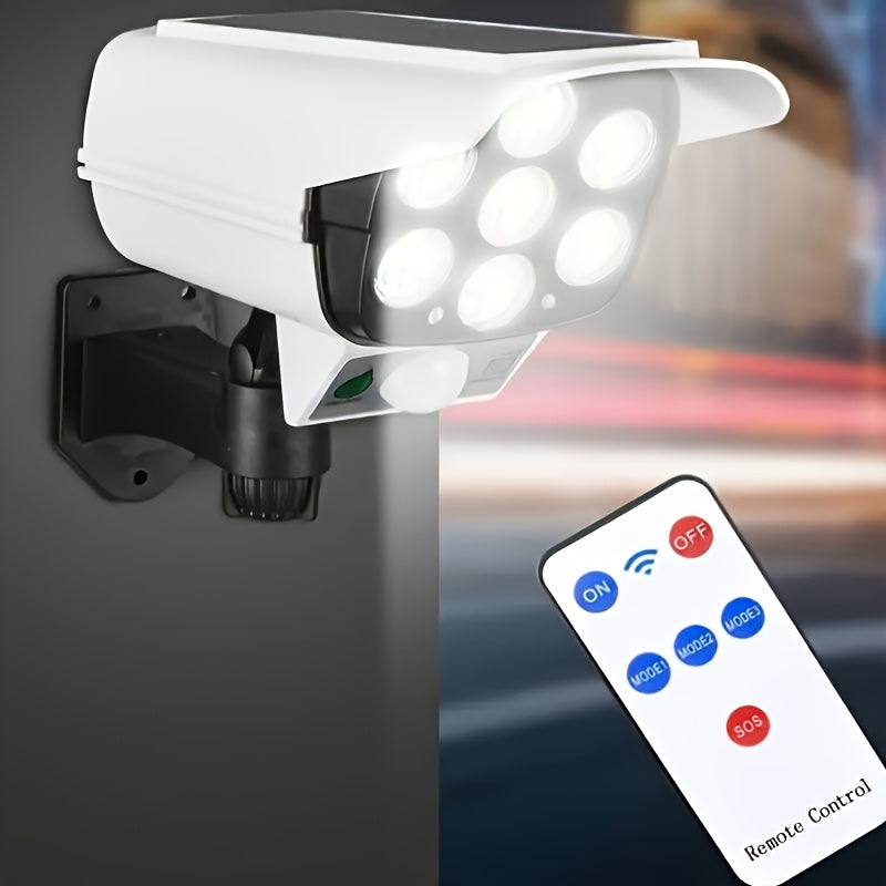 Solar Powered Outdoor Motion Sensor LED Floodlight For RV Camping