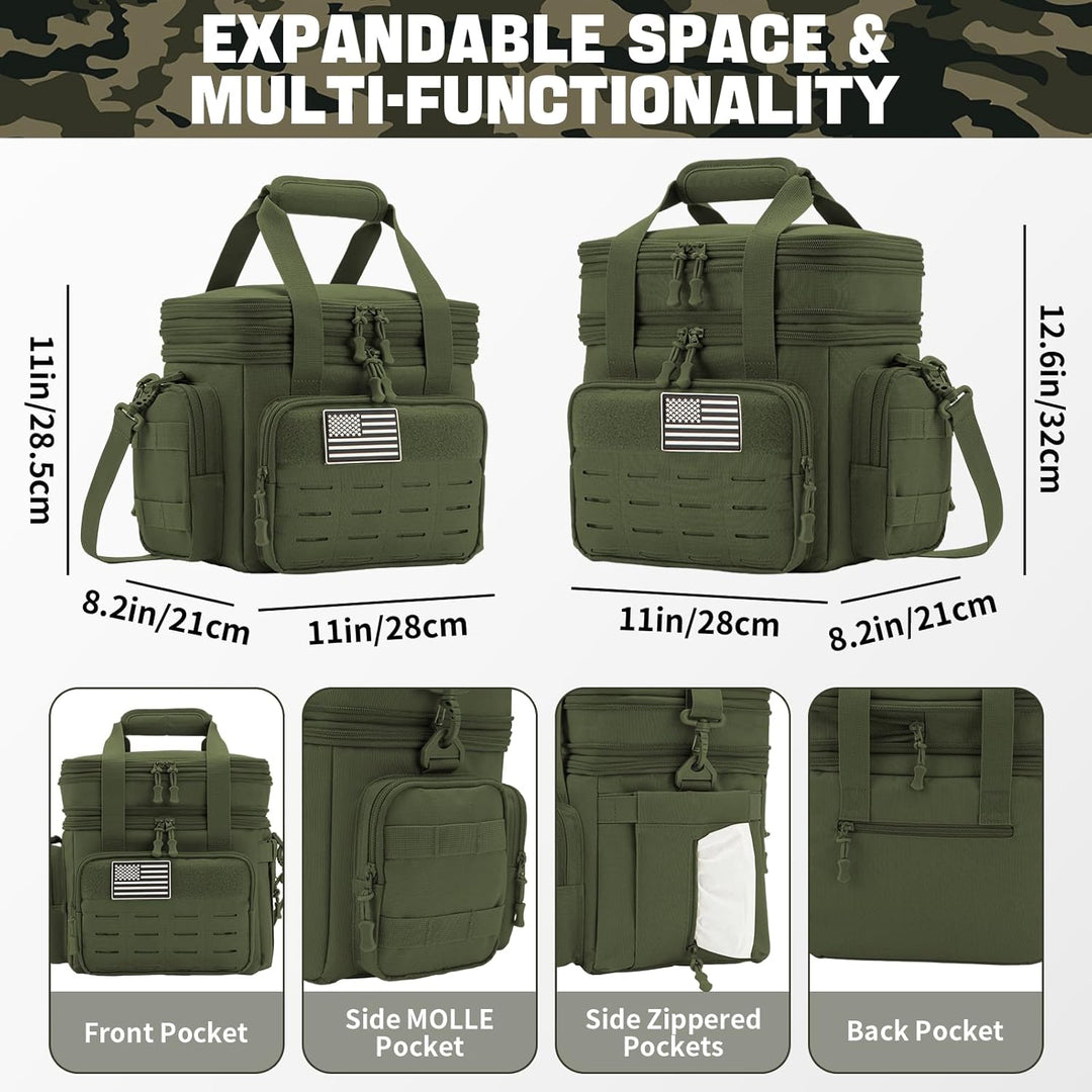 Insulated Tactical Lunch Box Cooler Bag Leakproof Large 18L Outdoor