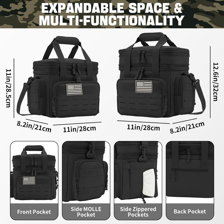 Insulated Tactical Lunch Box Cooler Bag Leakproof Large Capacity 18L