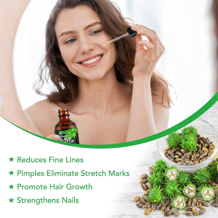 Jamaican Black Castor Oil Organic Cold Pressed