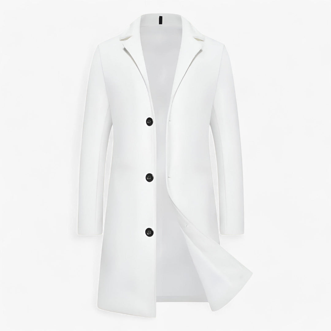 Long Cotton Jacket Business Casual Men