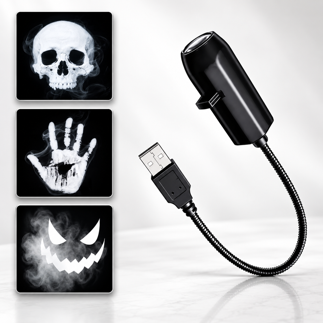 Halloween LED Projector Night Light USB Plug and Play Projector Lamp