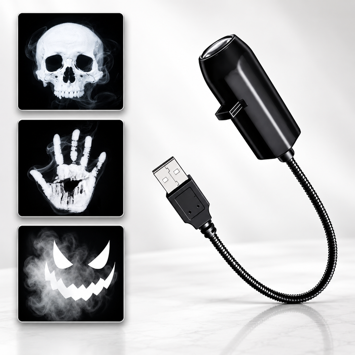 Halloween LED Projector Night Light USB Plug and Play Projector Lamp