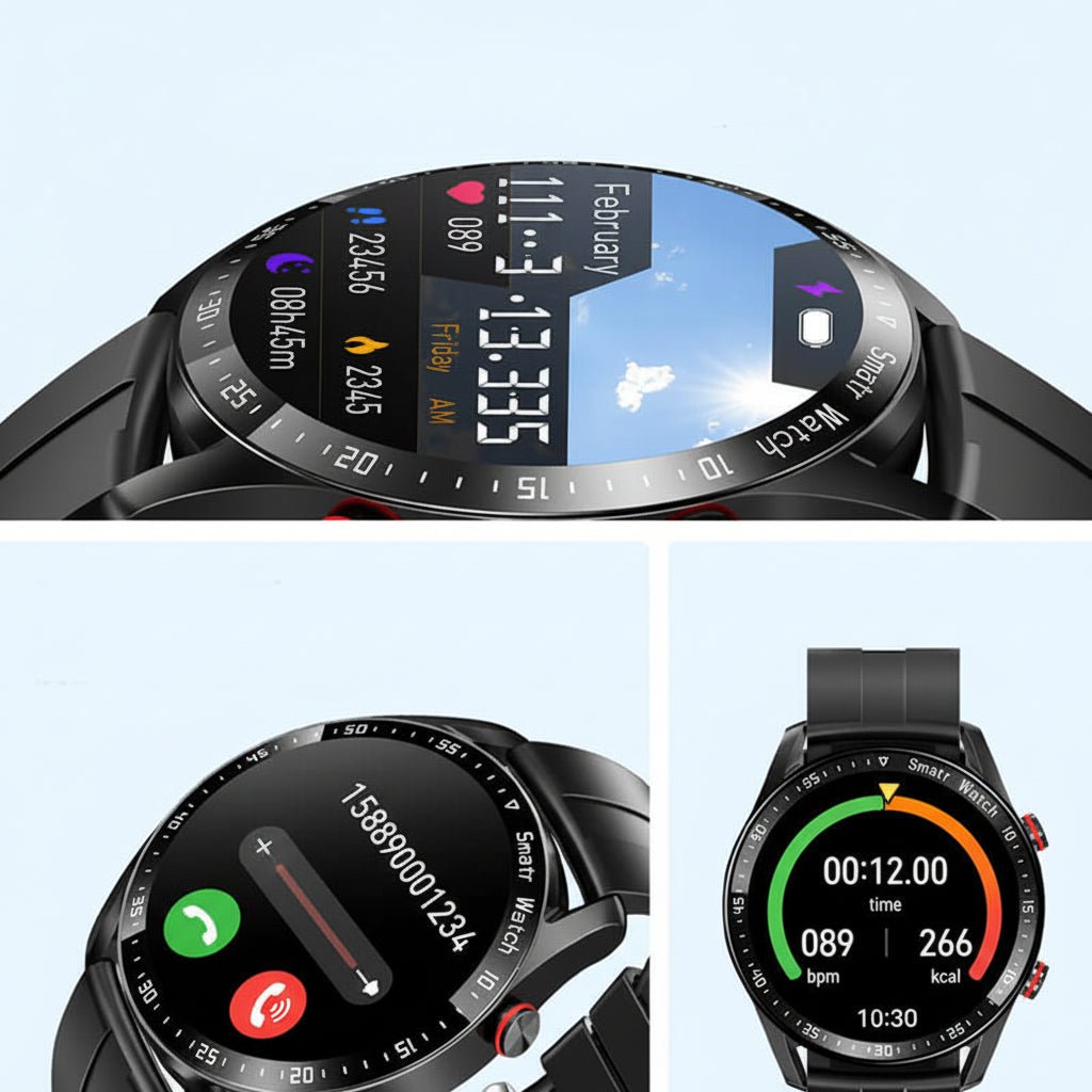 Smartwatch Fitness Tracker Bluetooth Calling Waterproof Touchscreen
