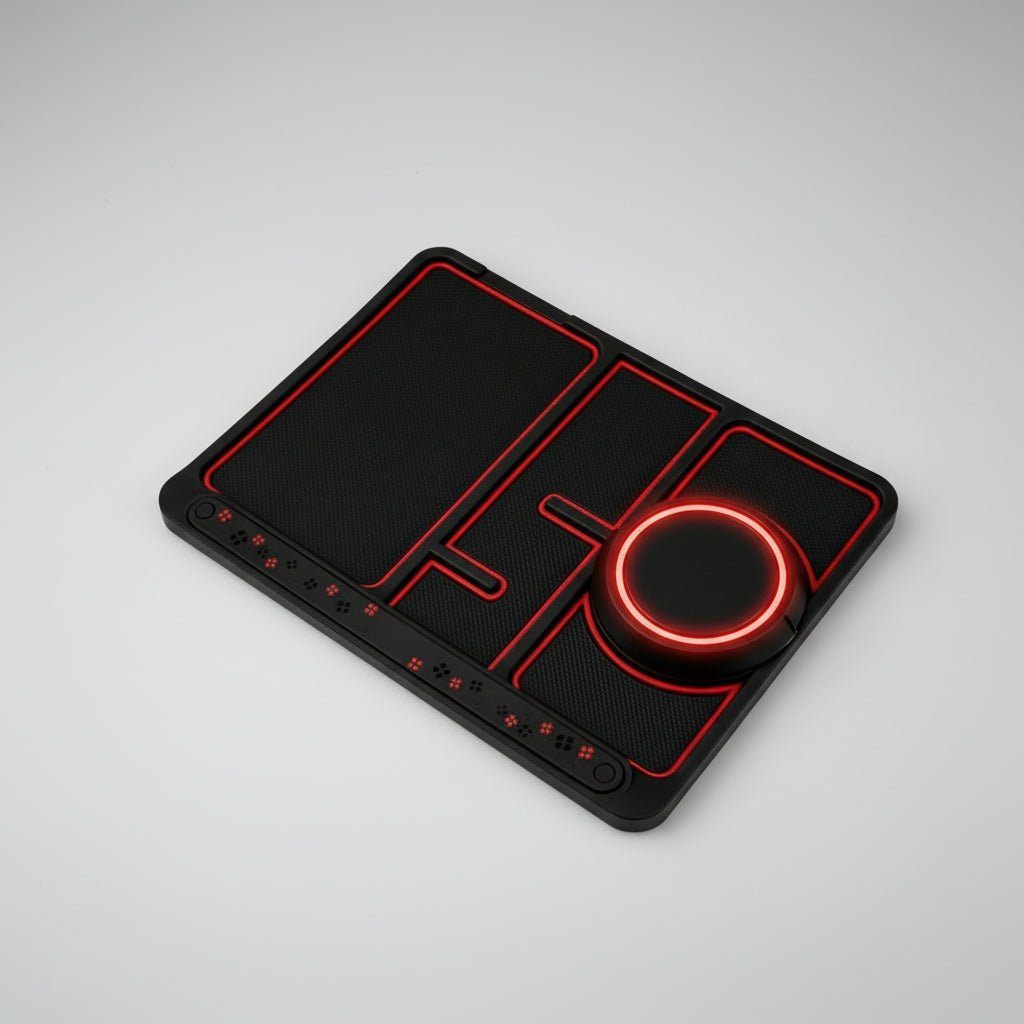 Car Mat Phone Holder Anti-Slip Aromatherapy Cool Light Accessory