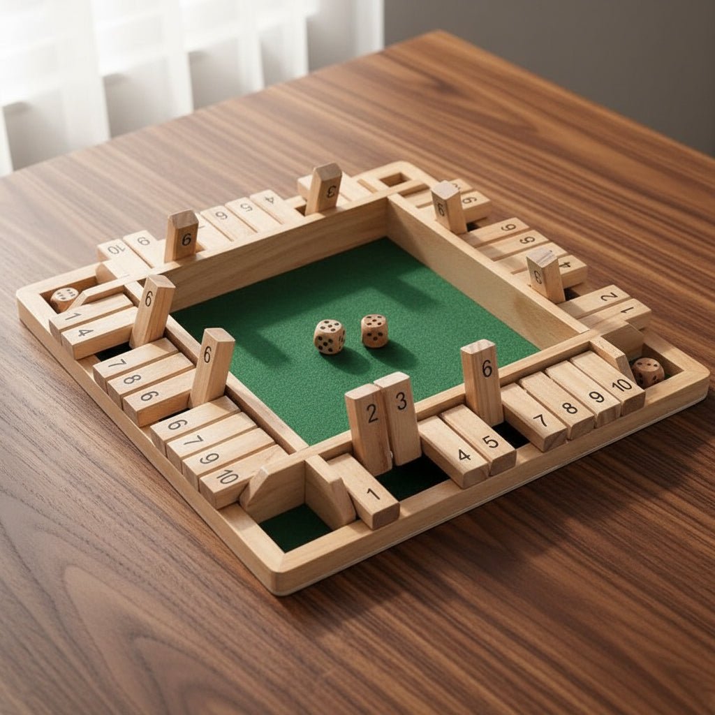Wooden Math Learning Dice Board Game Educational Family Game