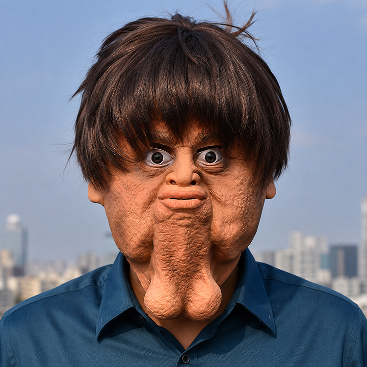 Big Chin Halloween Costume Mask Novelty Face Mask