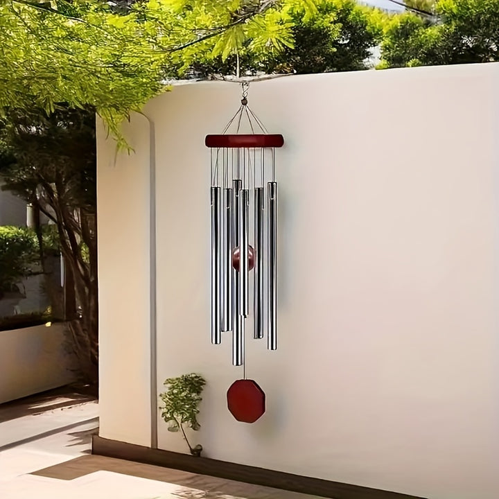 Outdoor Wind Chime Large Deep Tone with 6 Tuned Pipes Sympathy Wind Chime