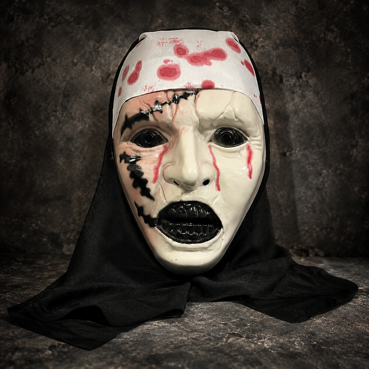 Horror Nun Mask Halloween Costume Mask