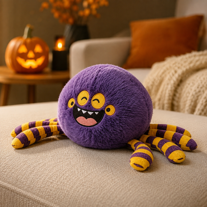 Halloween Plush Decoration Ornaments Pumpkin Ghost Bat Spider Plush Toys