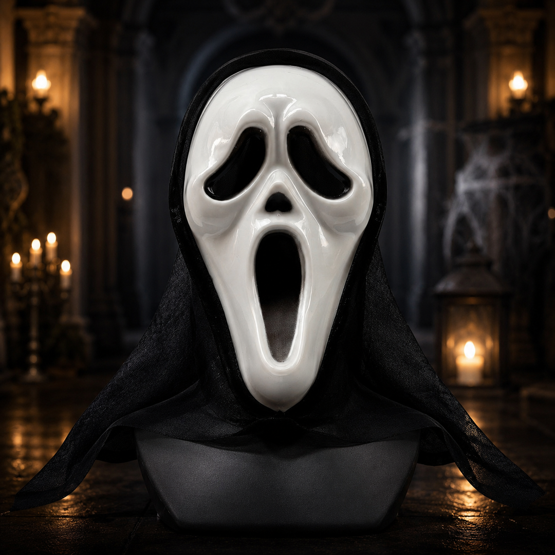 Horror Villain Mask Ghostface Scream Costume Mask