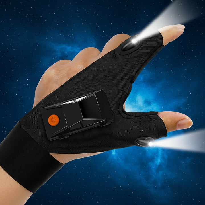 LED Flashlight Gloves Hands Free Light Gloves For Outdoor Repair Camping
