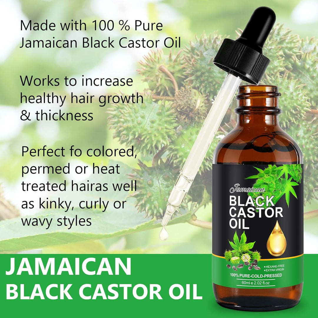 Jamaican Black Castor Oil Organic Cold Pressed