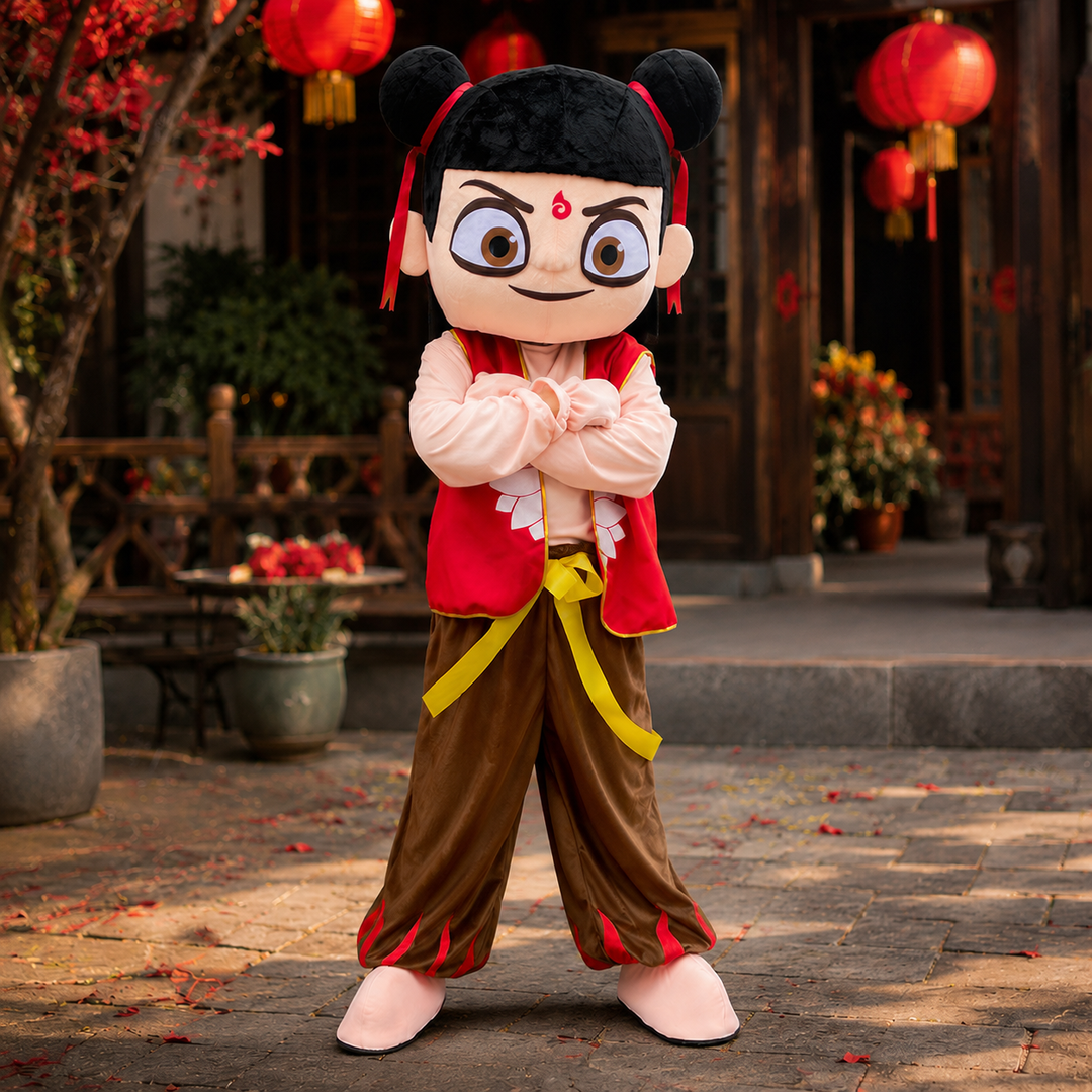 Nezha Warrior Boy Full Body Mascot Costume