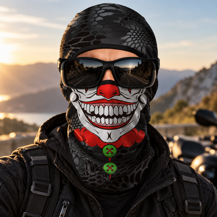 Full Face Clown Skull Halloween Balaclava Mask