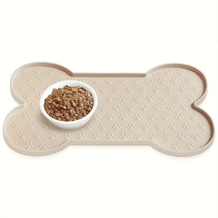 Bone Shaped Silicone Pet Feeding Mat
